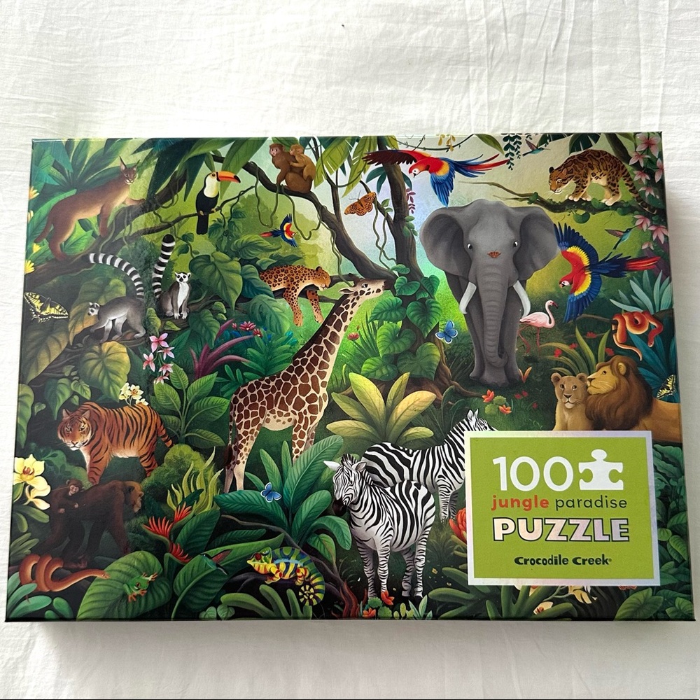 Crocodile Creek Jungle Paradise 100 Piece Jigsaw Puzzle